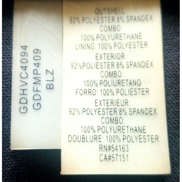 GUESS Body Con Dress Chevron Black Flattering V Neck Leather look Banding WOM 8 - Picture 11 of 12